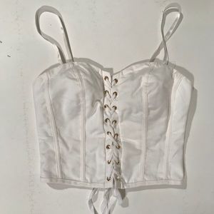 White Crop top